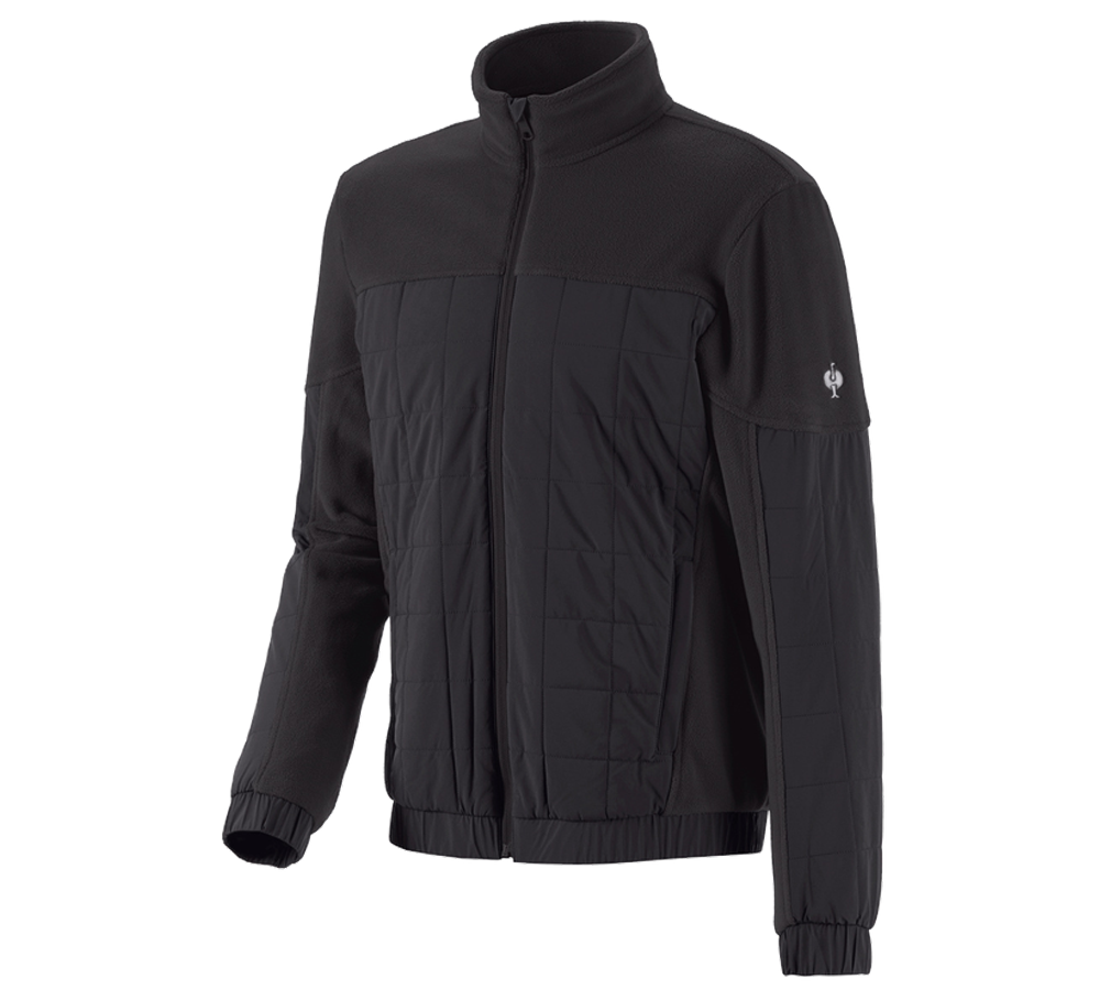 Work Jackets: Hybrid fleece jacket e.s.concrete + black