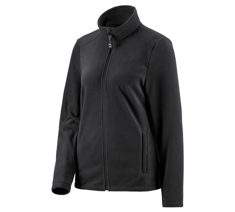 Work Jackets: e.s. Fleece jacket CI, ladies' + black