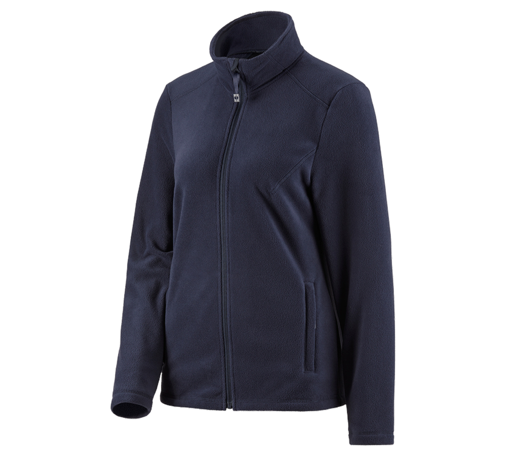 Work Jackets: e.s. Fleece jacket CI, ladies' + navy