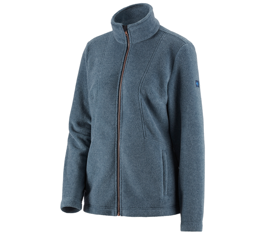 Work Jackets: Fleece jacket e.s.vintage, ladies' + arcticblue melange
