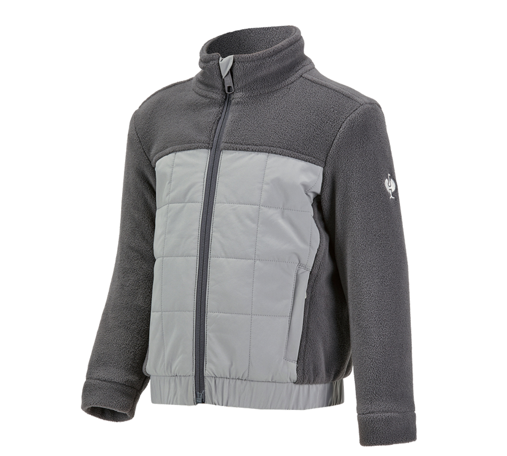 Jackets: Hybrid fleece jacket e.s.concrete, children's + anthracite/pearlgrey
