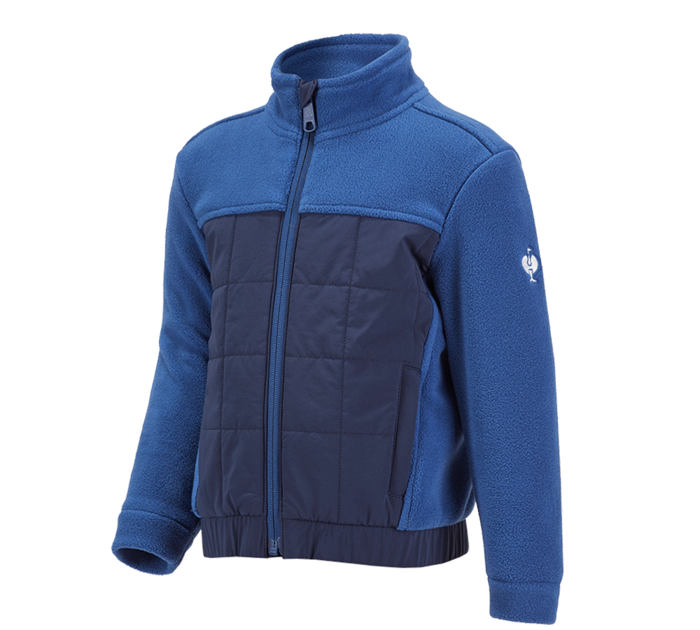 Jackets: Hybrid fleece jacket e.s.concrete, children's + alkaliblue/deepblue