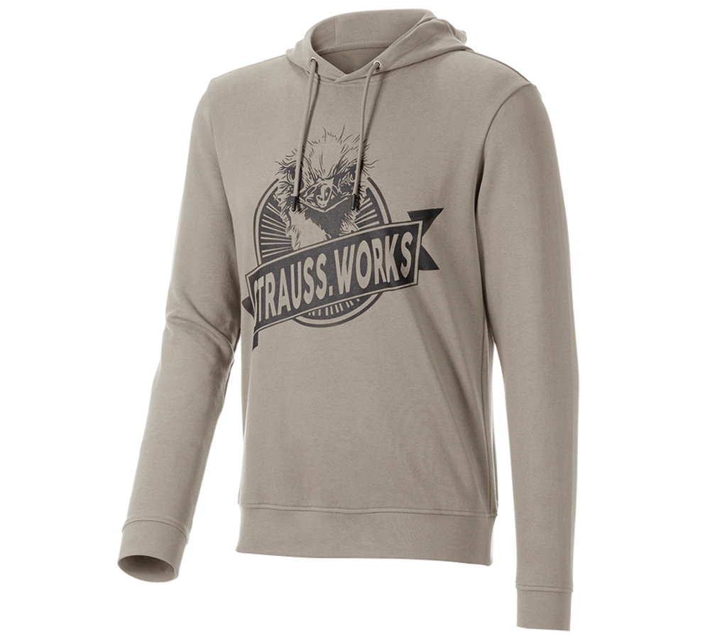 Hauts: Hoody sweatshirt e.s.iconic works + gris dauphin