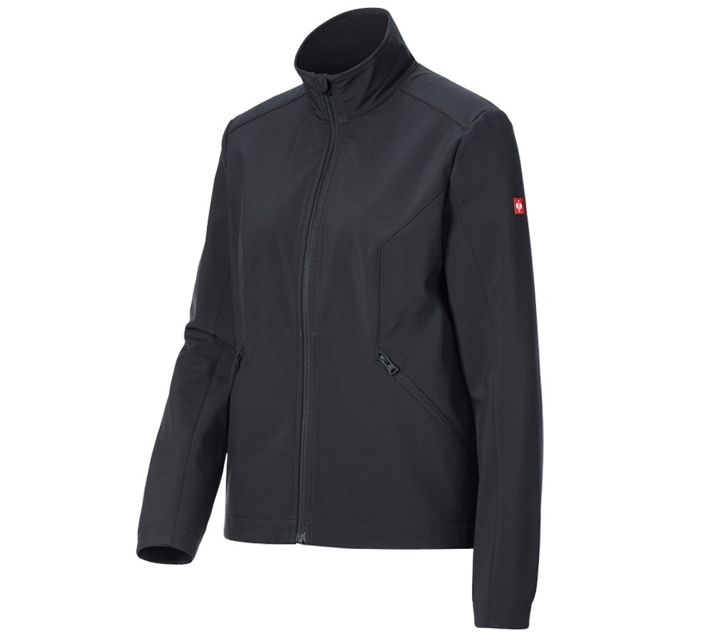 Jacken: Softshelljacke e.s.trail pure, Damen + schwarz