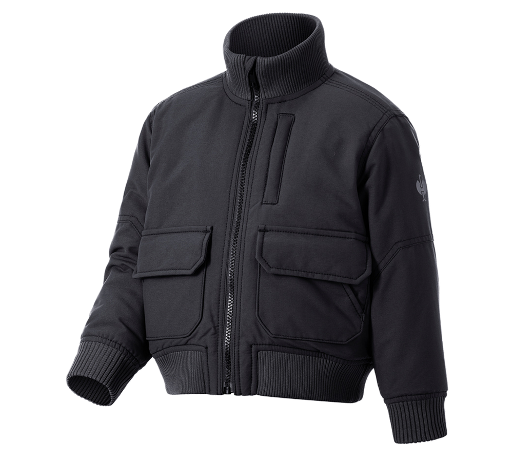 Bekleidung: Pilotenjacke e.s.iconic, Kinder + schwarz