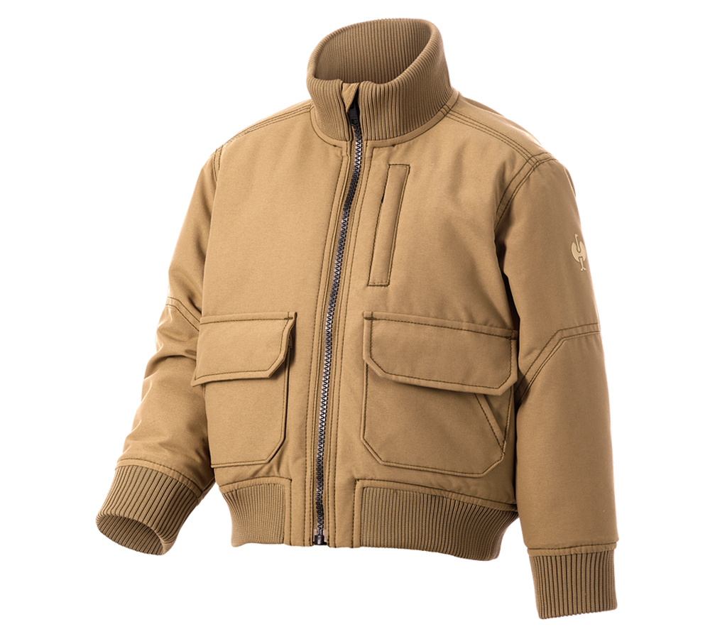 Bekleidung: Pilotenjacke e.s.iconic, Kinder + mandelbraun