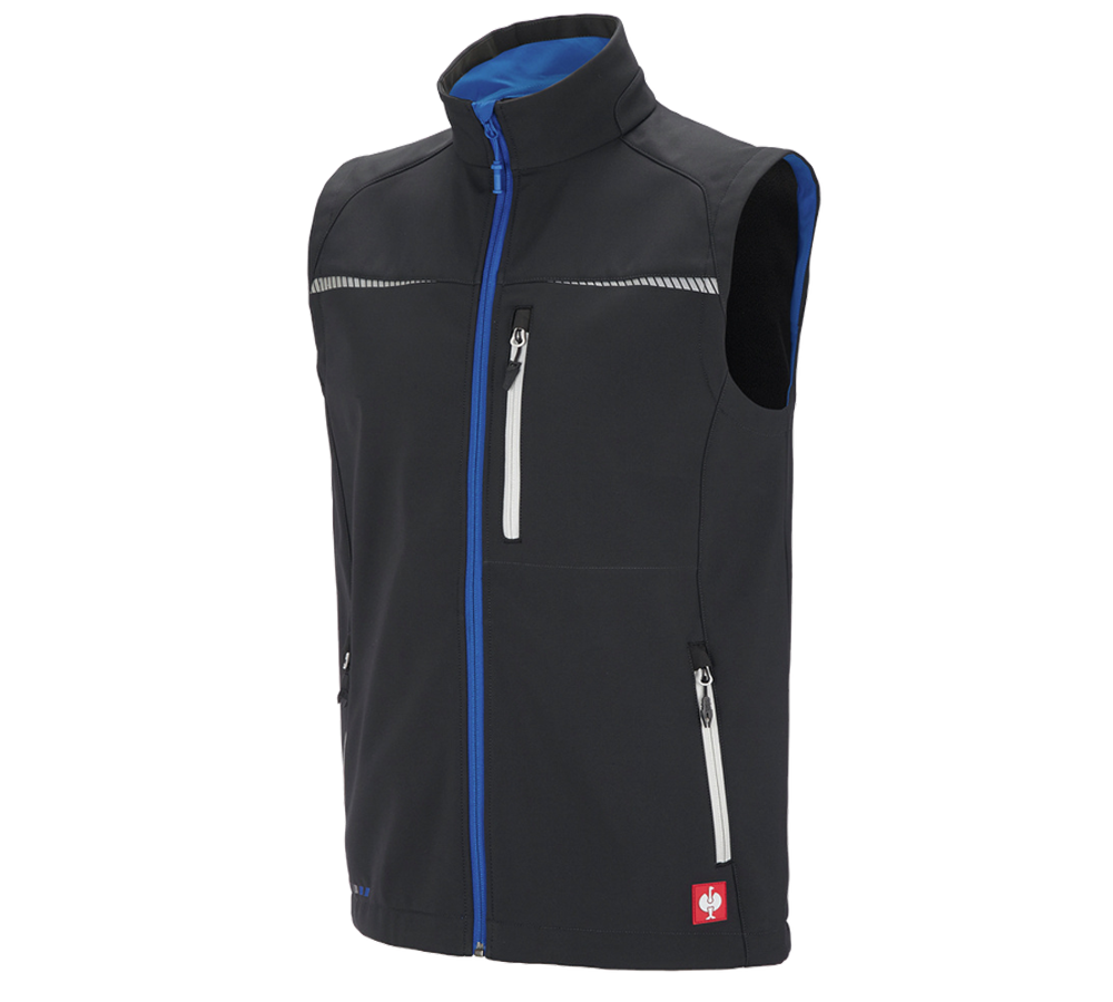 Joiners / Carpenters: Softshell bodywarmer e.s.motion 2020 + graphite/gentianblue