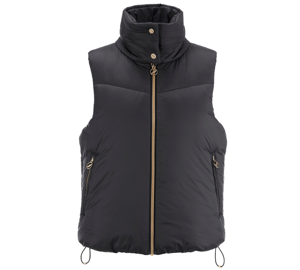 Black winter vest clearance womens