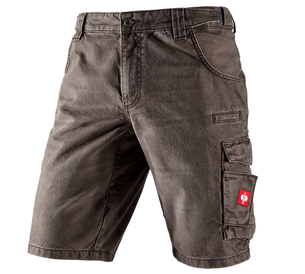 Work Trousers: e.s. Worker denim shorts + chestnut