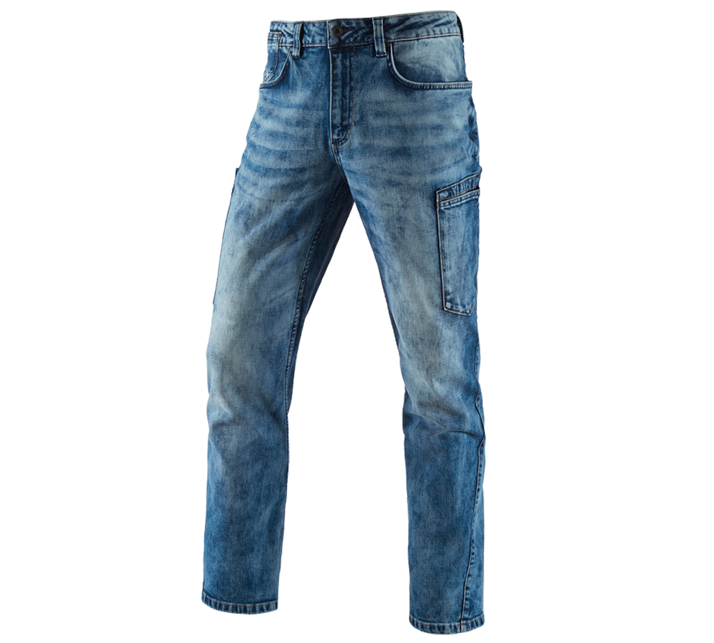 Hosen: e.s. 7-Pocket-Jeans + lightwashed