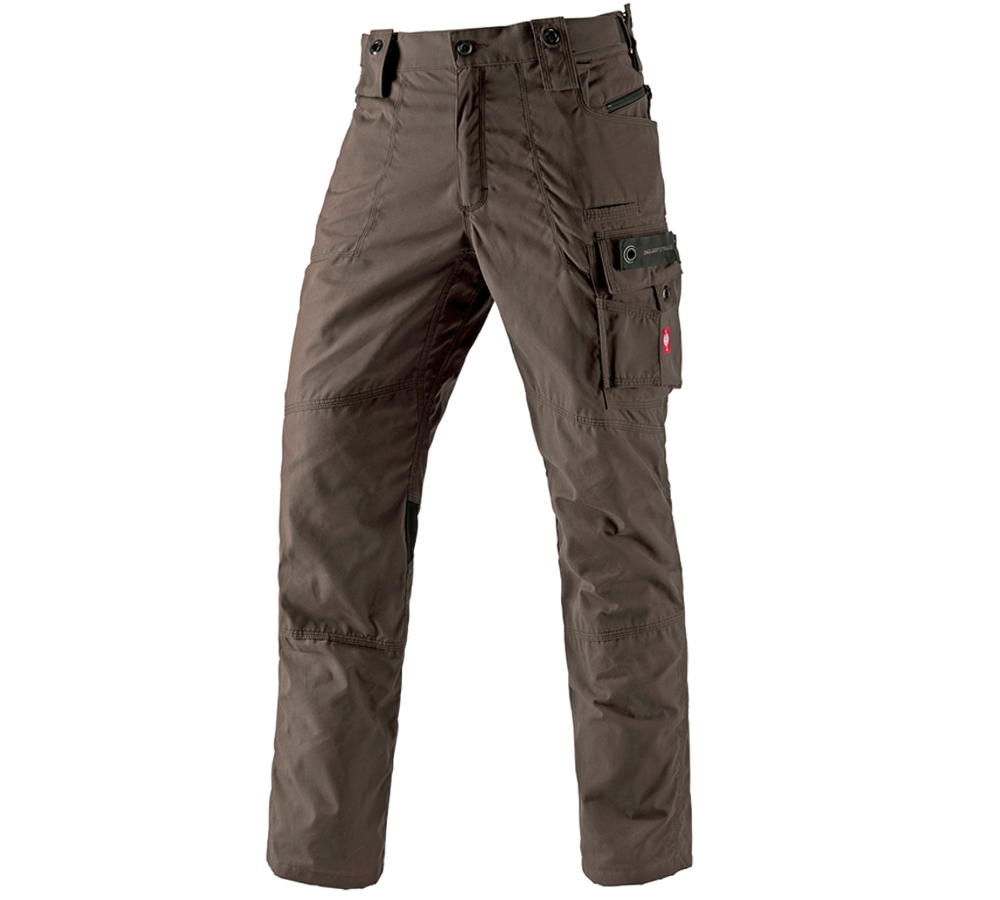 Pantalons de travail: e.s. Pantalon à taille élastique cotton touch + écorce