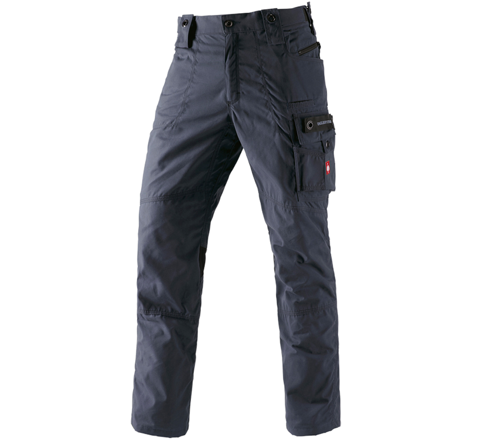 Pantalons de travail: e.s. Pantalon à taille élastique cotton touch + bleu nuit