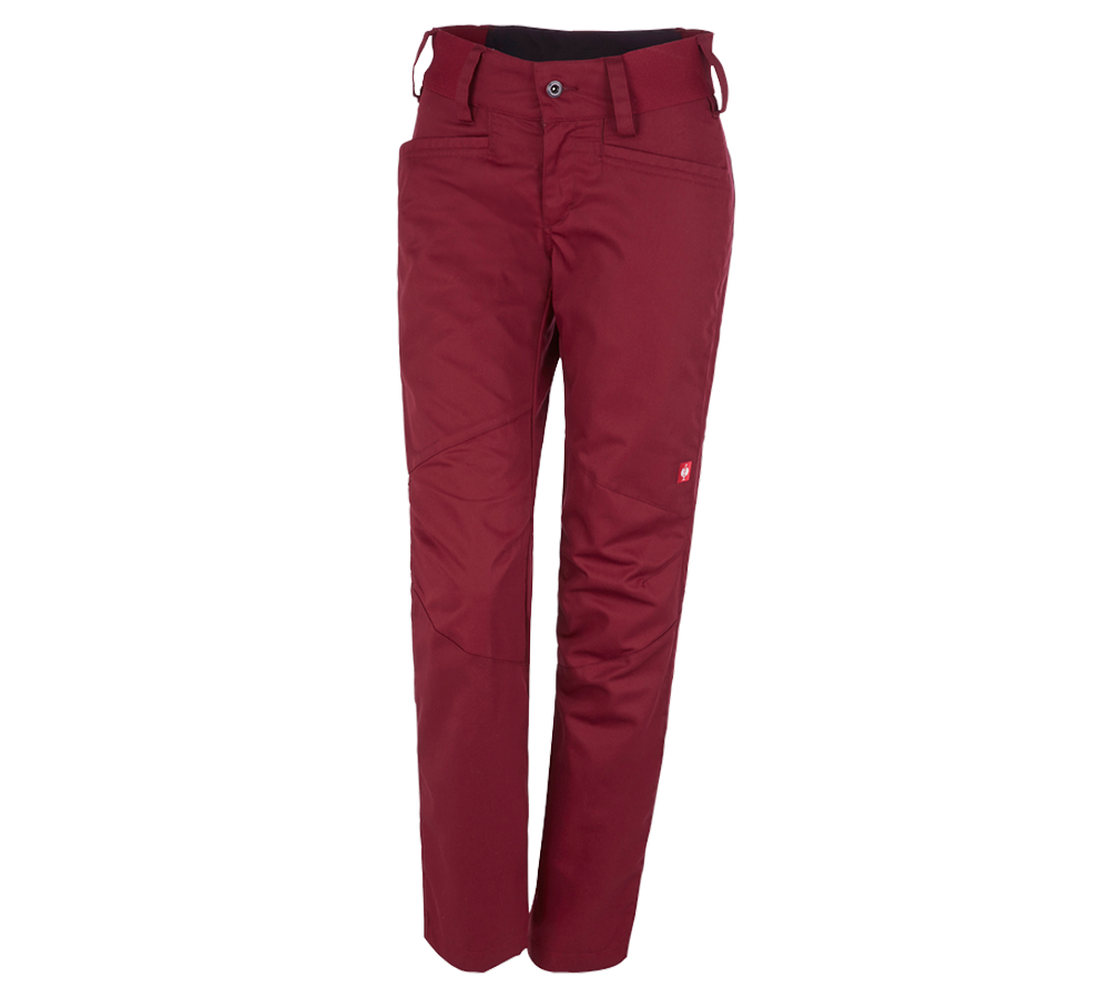 Pantalons de travail: e.s. Pantalon de travail base, femmes + rubis