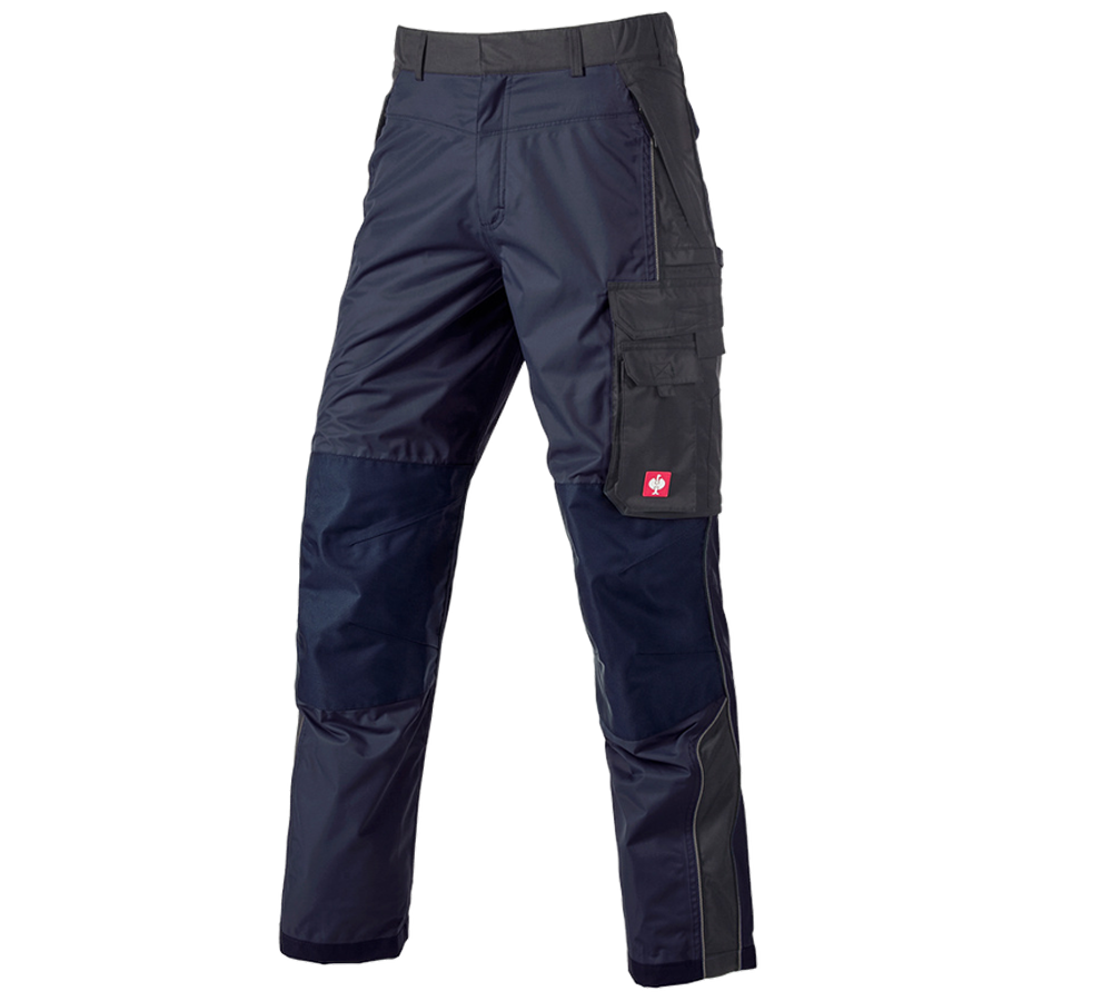 Horti-/ Sylvi-/ Agriculture: Pantalon à taille élastique fonction e.s.prestige + bleu foncé/noir