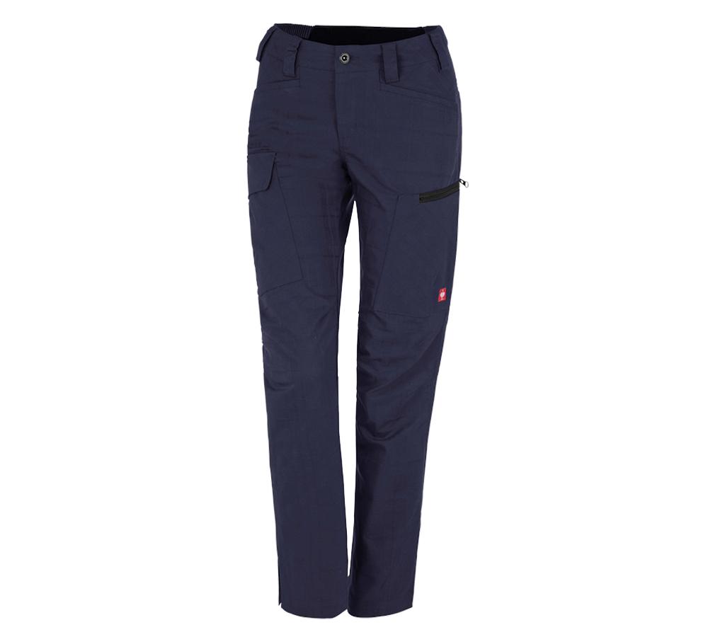 Work Trousers: e.s. Trousers pocket, ladies' + navy
