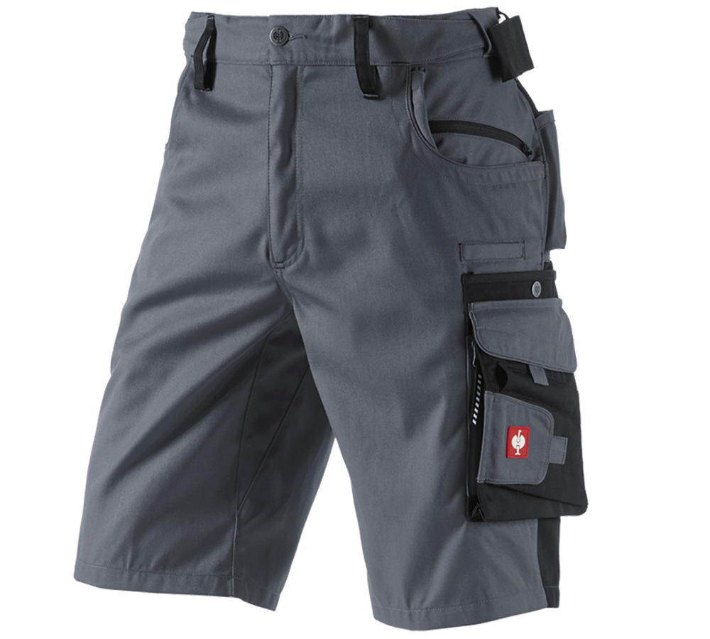 Pantalons de travail: Short e.s.motion + gris/noir