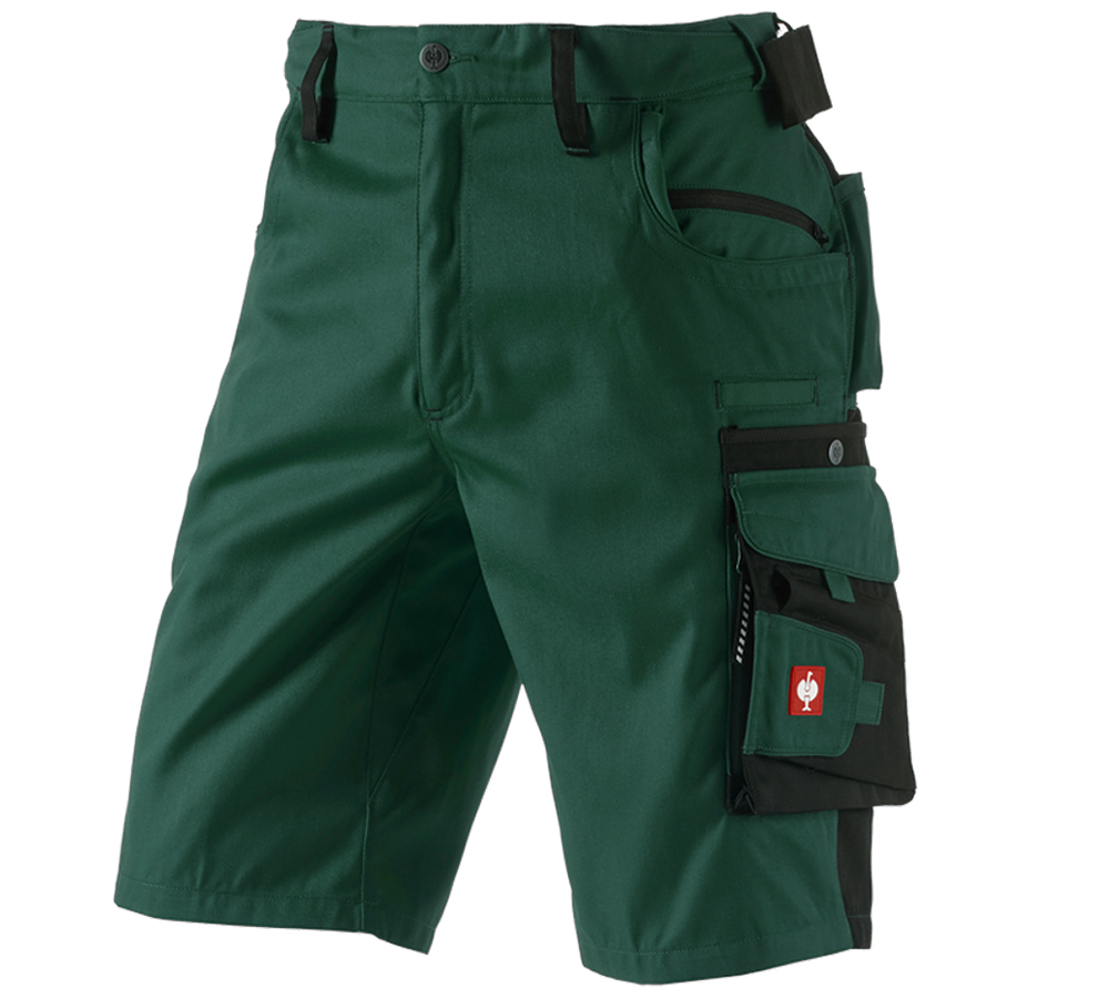 Work Trousers: Shorts e.s.motion + green/black
