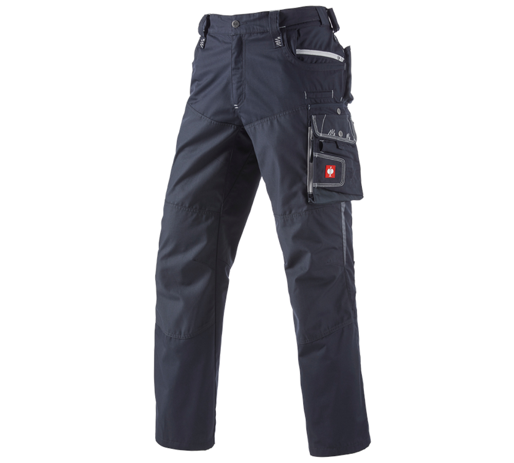 Work Trousers: Trousers e.s.motion Summer + sapphire/cement