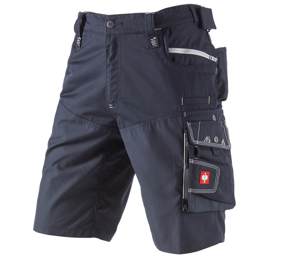 Work Trousers: Shorts e.s.motion Summer + sapphire/cement