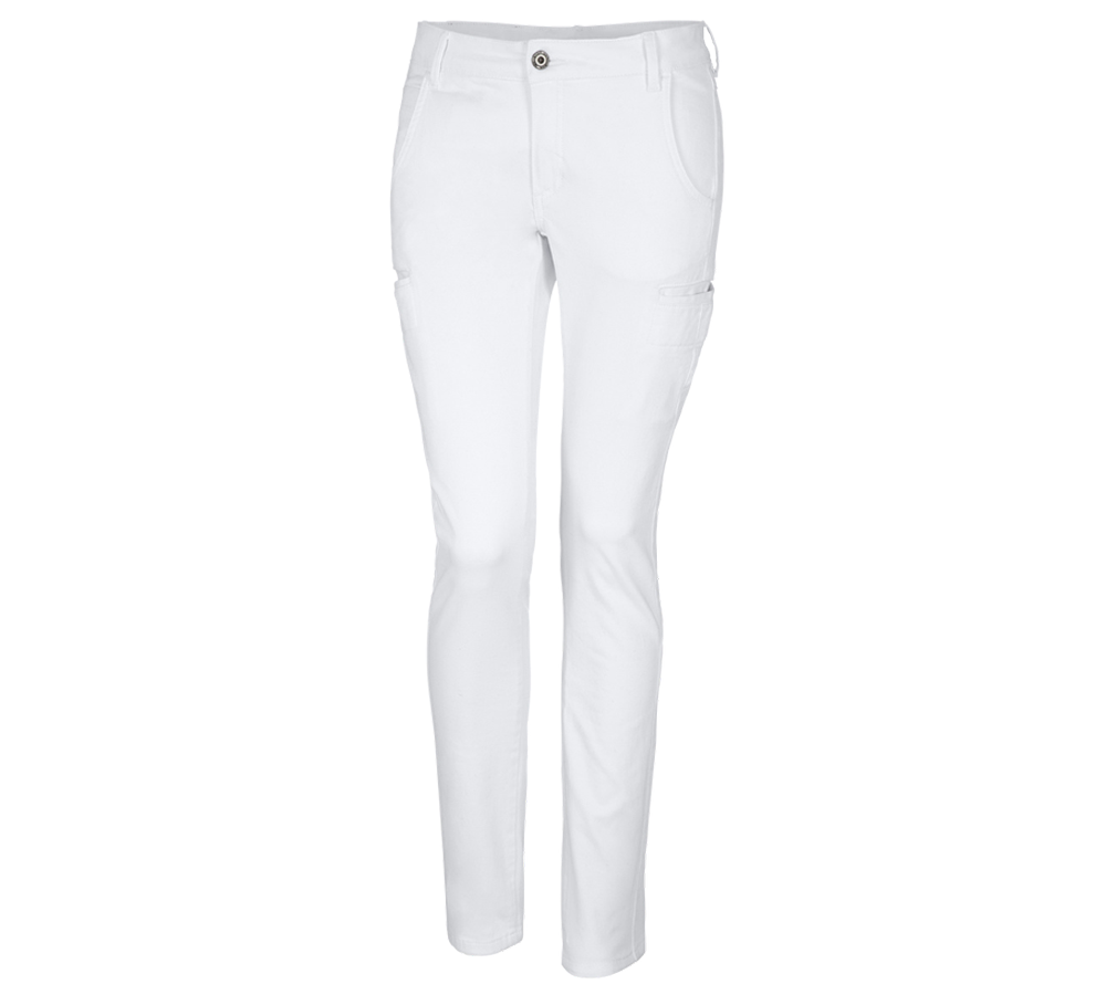 Topics: e.s. Trousers  Chino, ladies' + white