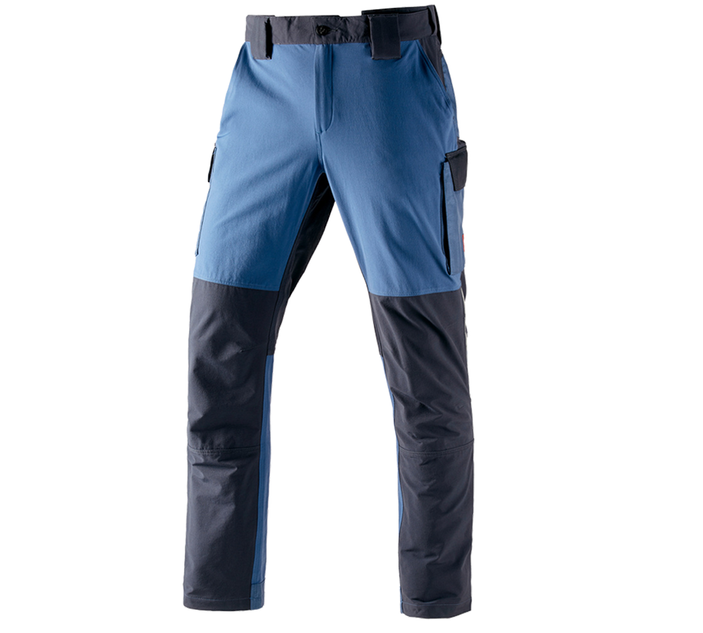 Work Trousers: Functional cargo trousers e.s.dynashield + cobalt/pacific