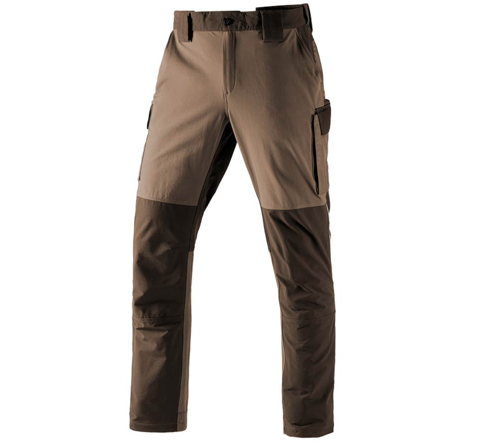 Work Trousers: Functional cargo trousers e.s.dynashield + hazelnut/chestnut