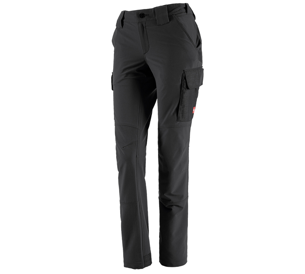 Pantalons de travail: Fonct. pantalon Cargo e.s.dynashield solid, femmes + noir