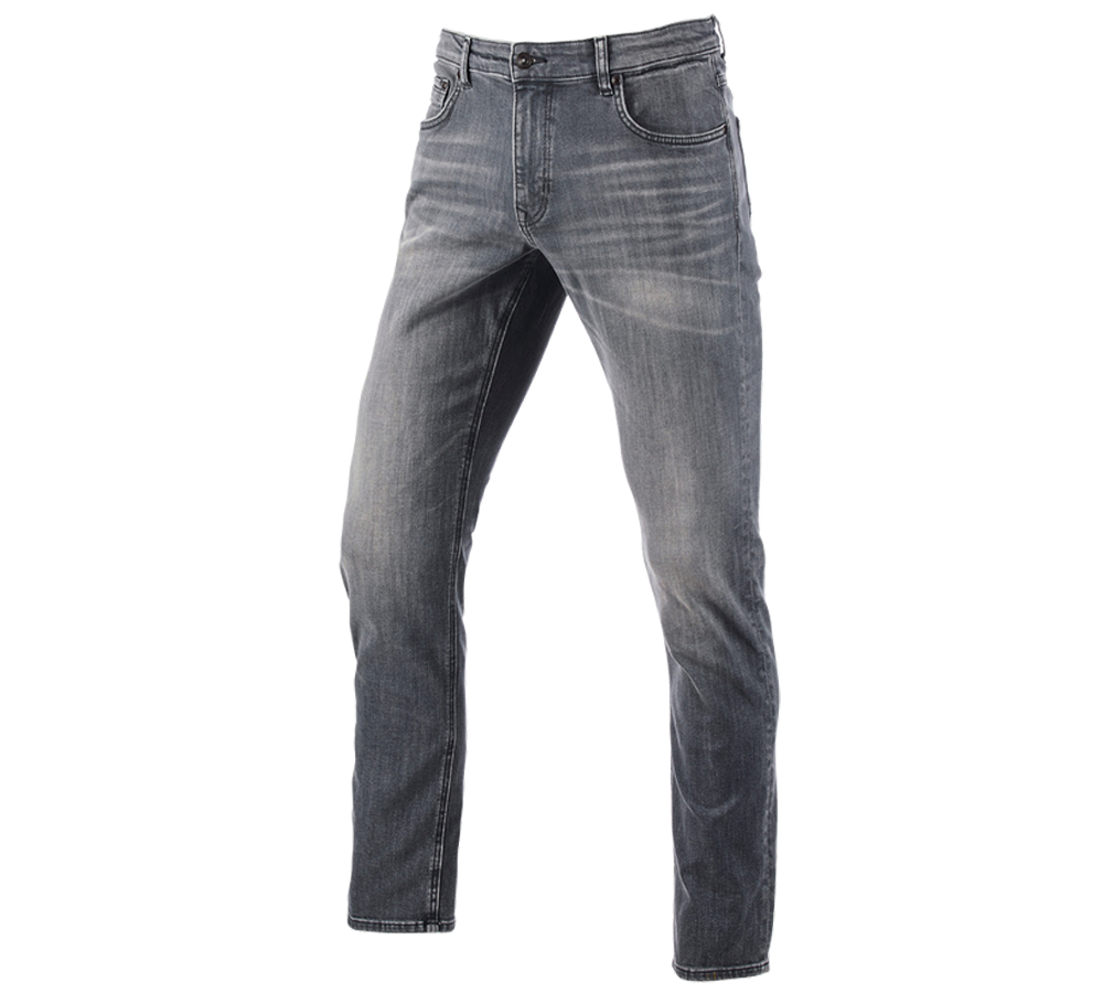 Hosen: e.s. 5-Pocket-Stretch-Jeans, straight + graphitewashed