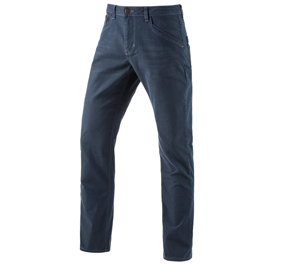 Work Trousers: 5-pocket Trousers e.s.vintage + arcticblue