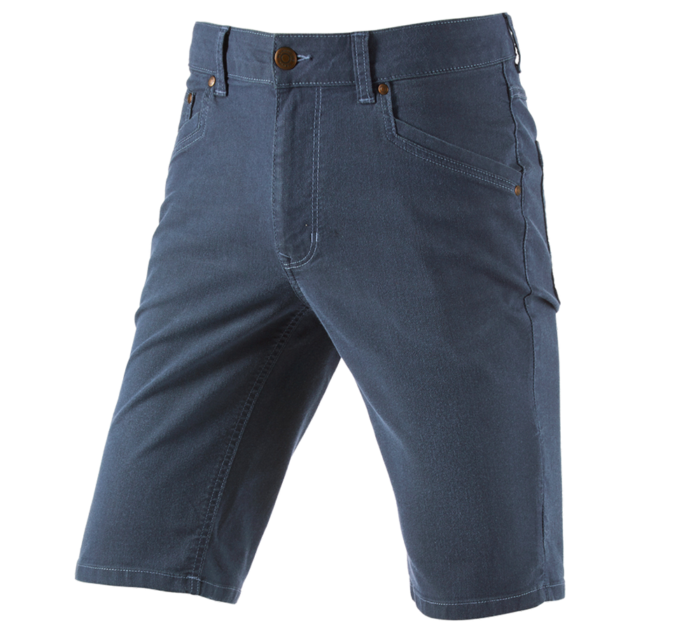 Work Trousers: 5-pocket shorts e.s.vintage + arcticblue