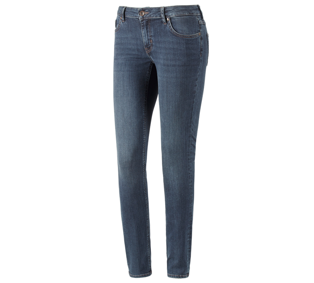 Hosen: e.s. 5-Pocket-Stretch-Jeans, Damen + mediumwashed
