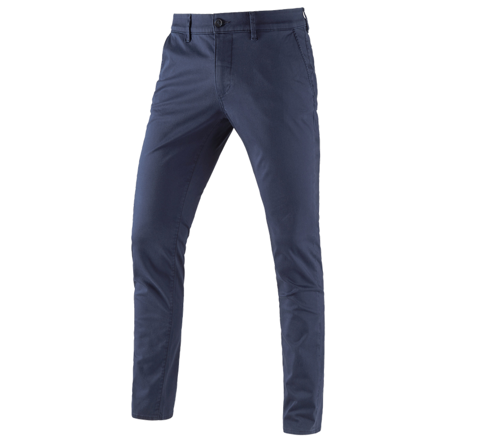 Work Trousers: e.s. 5-pocket work trousers Chino + navy