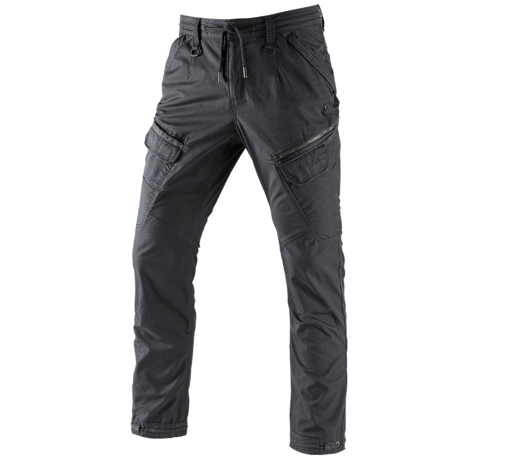 Pantalons de travail: Pantalon Cargo e.s. ventura vintage + noir