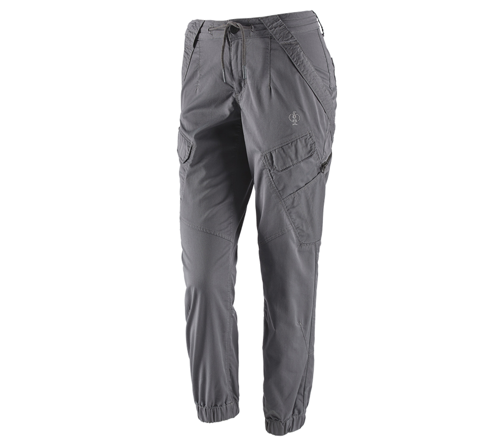 Work Trousers: Cargo trousers e.s. ventura vintage, ladies' + basaltgrey