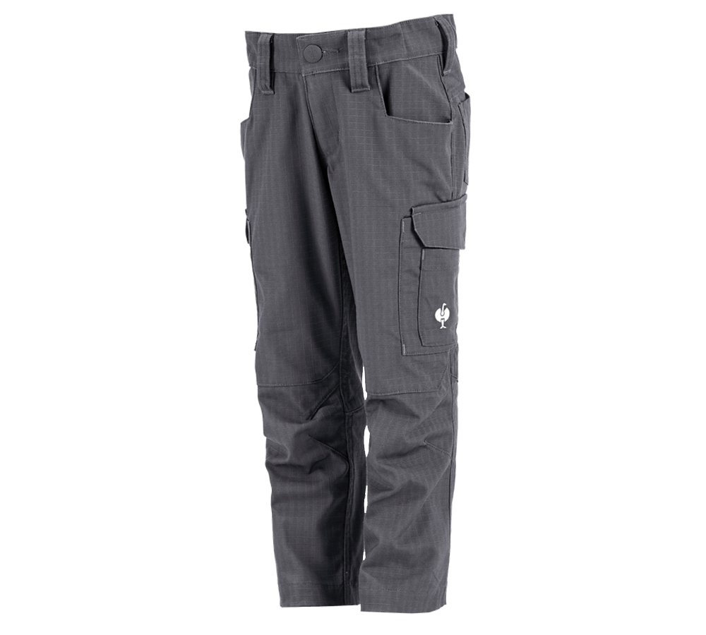 Pantalons: Pantalon à taille élast. e.s.concrete solid, enfa. + anthracite