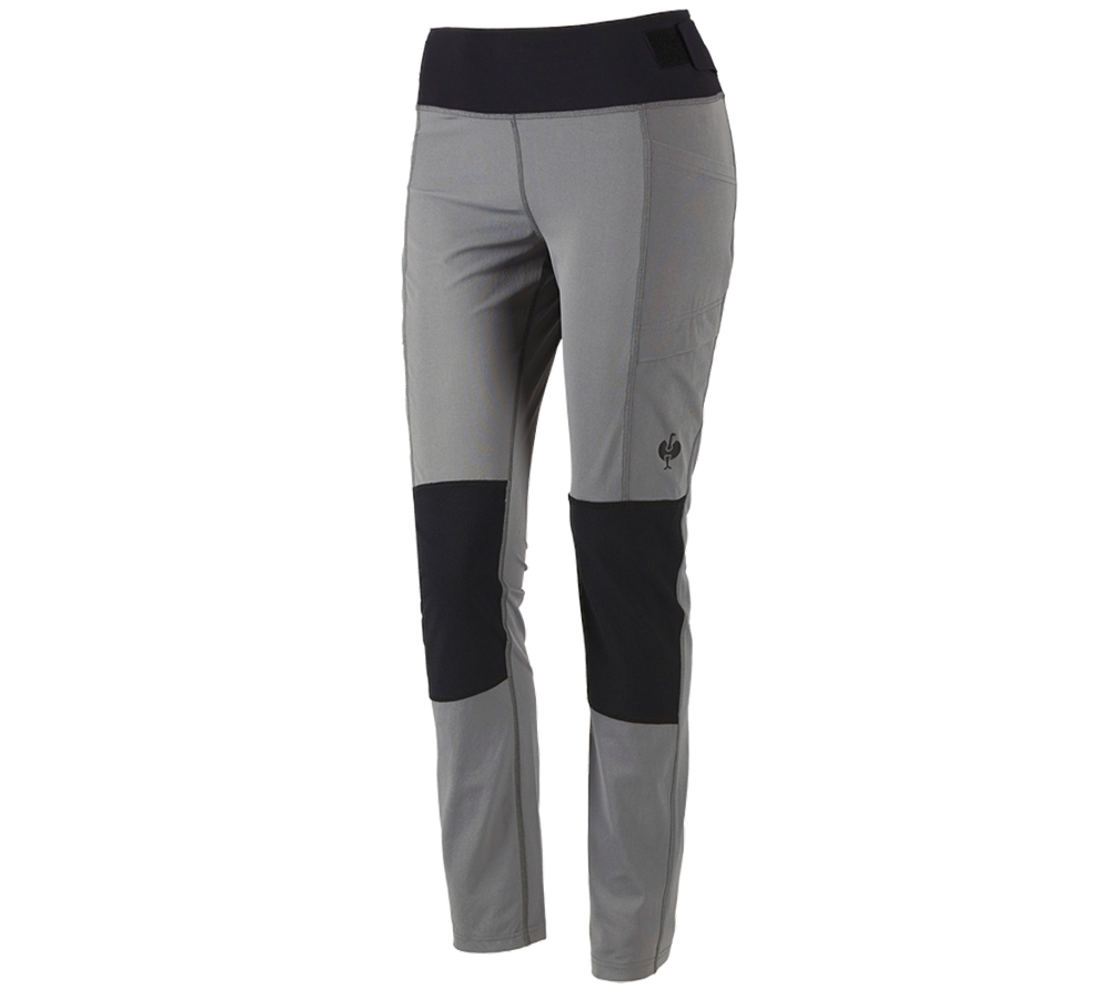 Pantalons de travail: Collant fonctionnel e.s.trail, femmes + gris basalte/noir