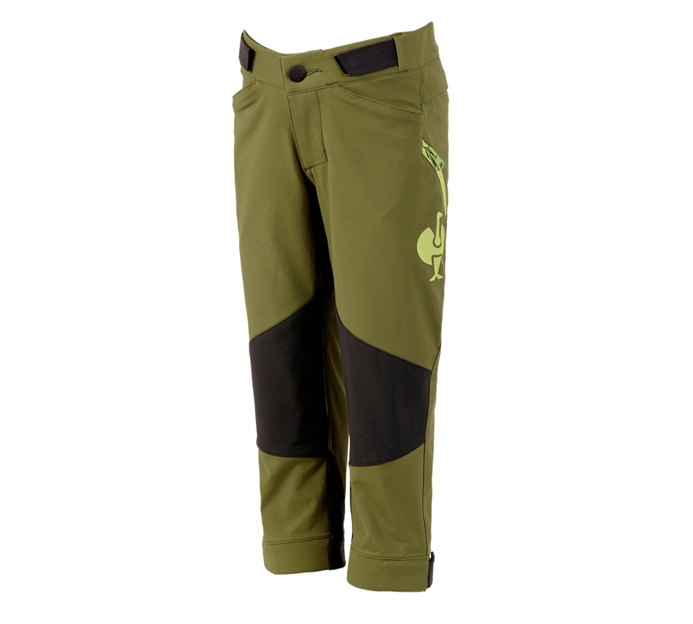 Trousers: Functional trousers e.s.trail, children's + junipergreen/limegreen