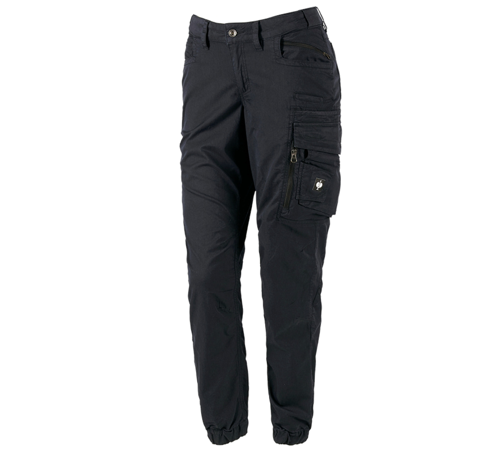 Work Trousers: Cargo trousers e.s.motion ten summer,ladies' + black
