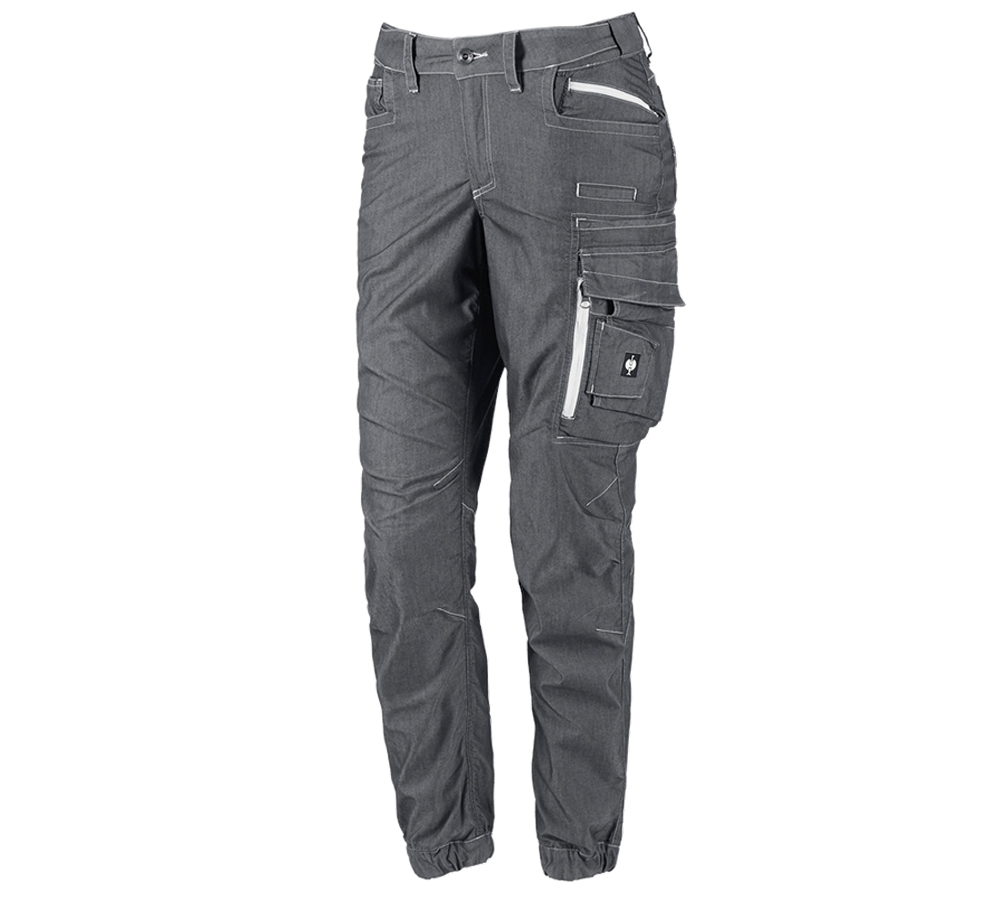 Work Trousers: Cargo trousers e.s.motion ten summer,ladies' + oxidblack