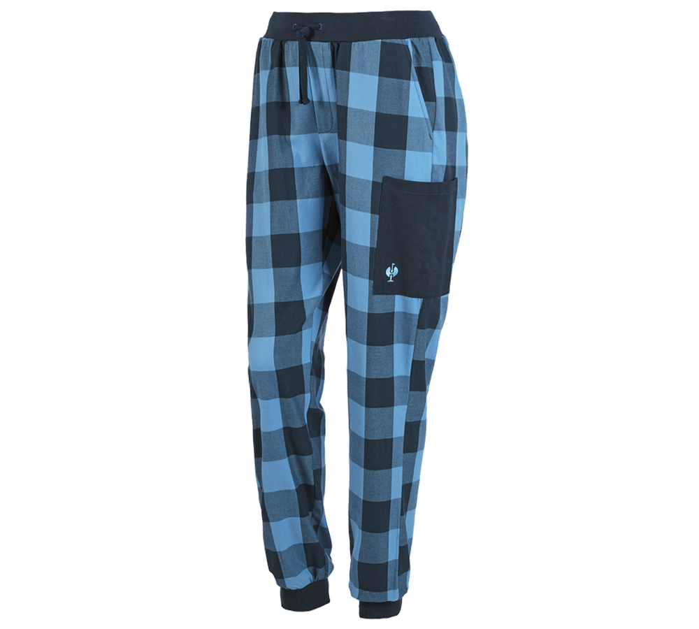 Accessories: e.s. Pyjamas trousers, ladies' + shadowblue/springblue