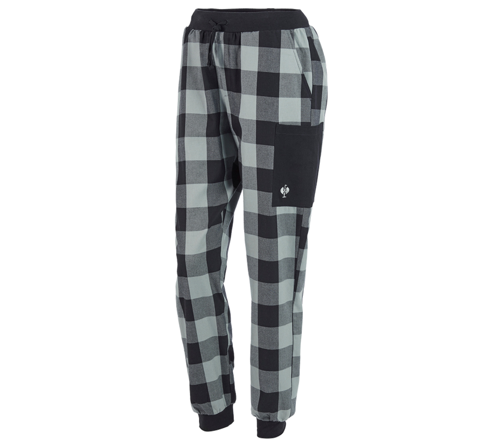 Accessories: e.s. Pyjamas trousers, ladies' + stormgrey/black