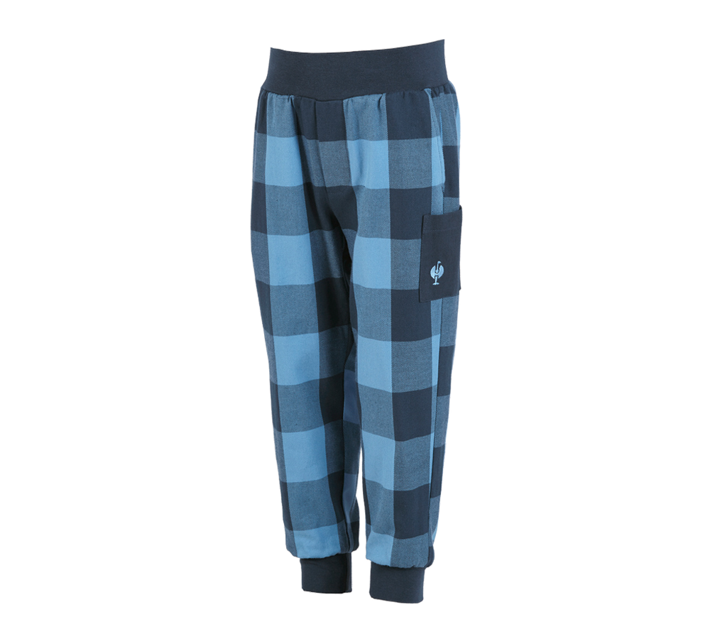 Accessoires: e.s. Pyjama pantalon, enfants + bleu ombre/bleu printemps
