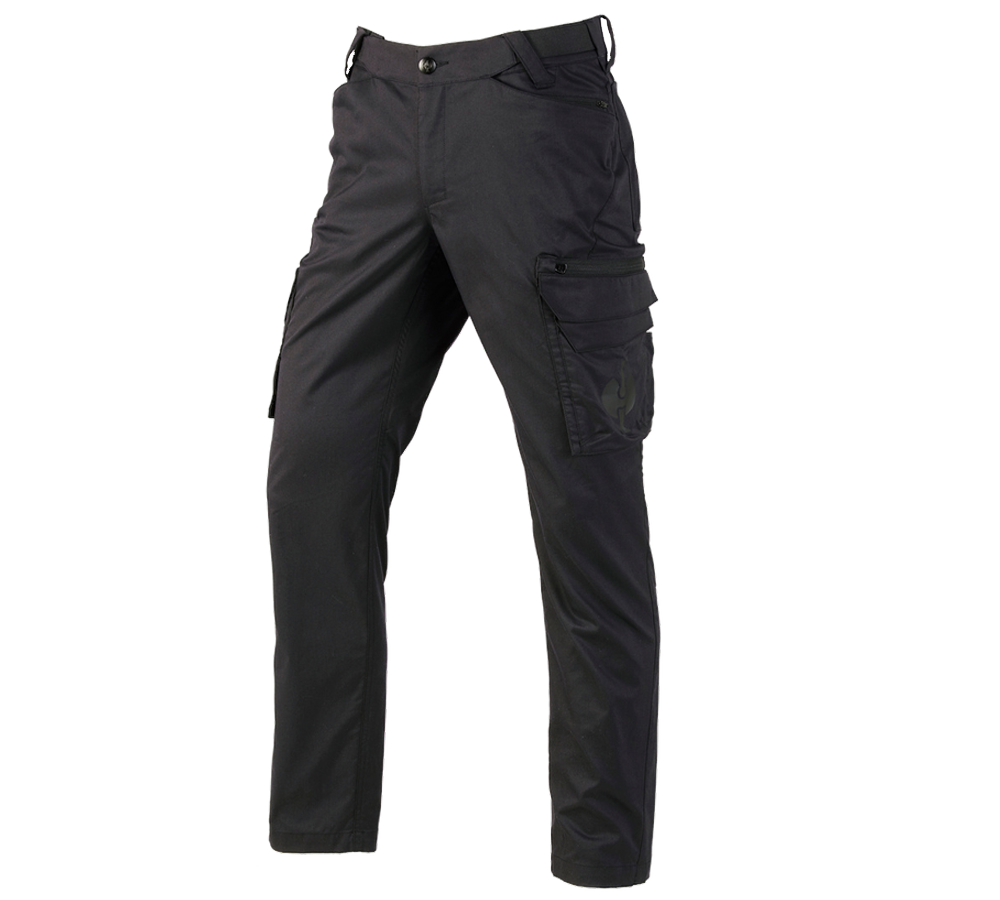 Work Trousers: Cargo trousers e.s.trail + black