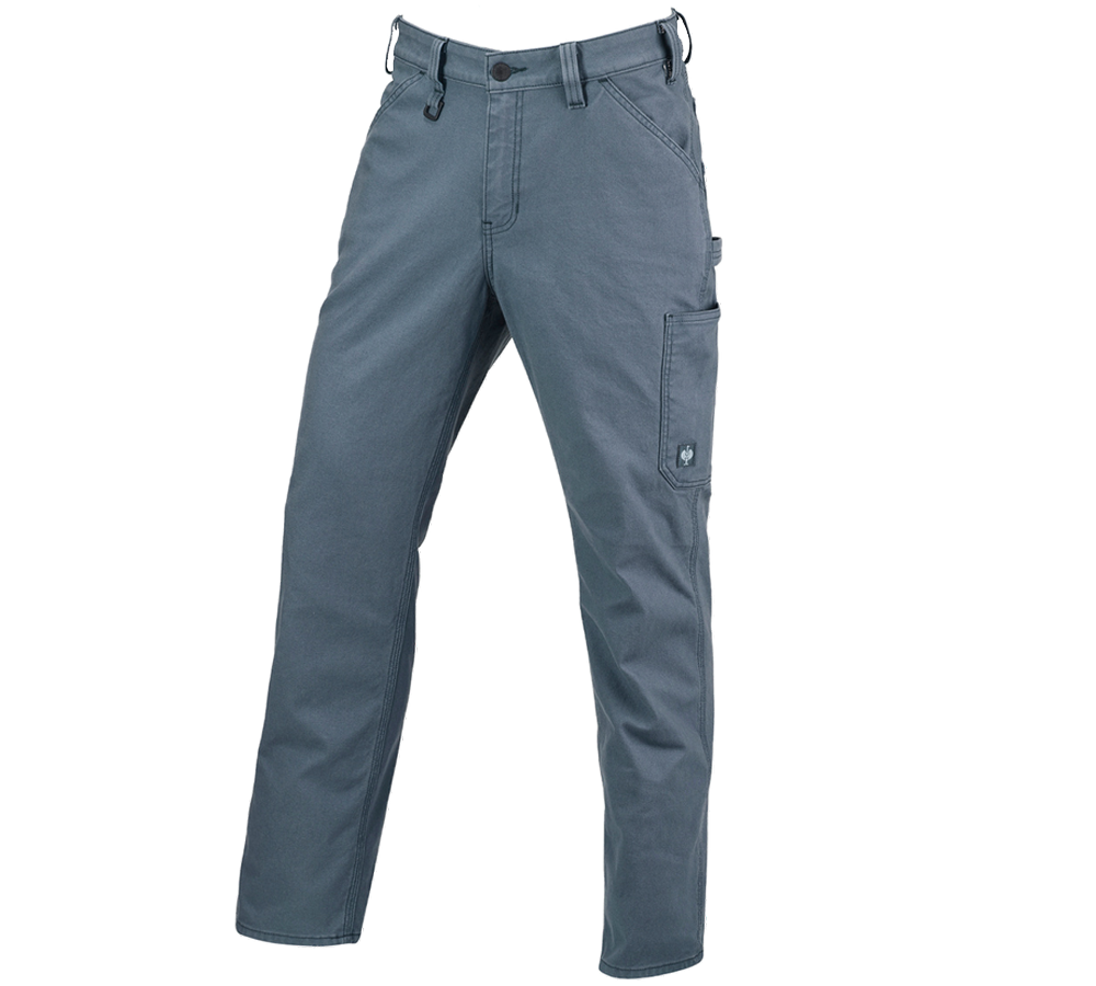 Pantalons de travail: Pantalon à taille élastique e.s.iconic + bleu oxyde