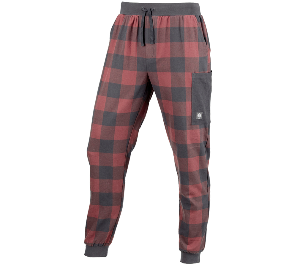 Accessories: e.s. Pyjama Trousers + oxidred/carbongrey