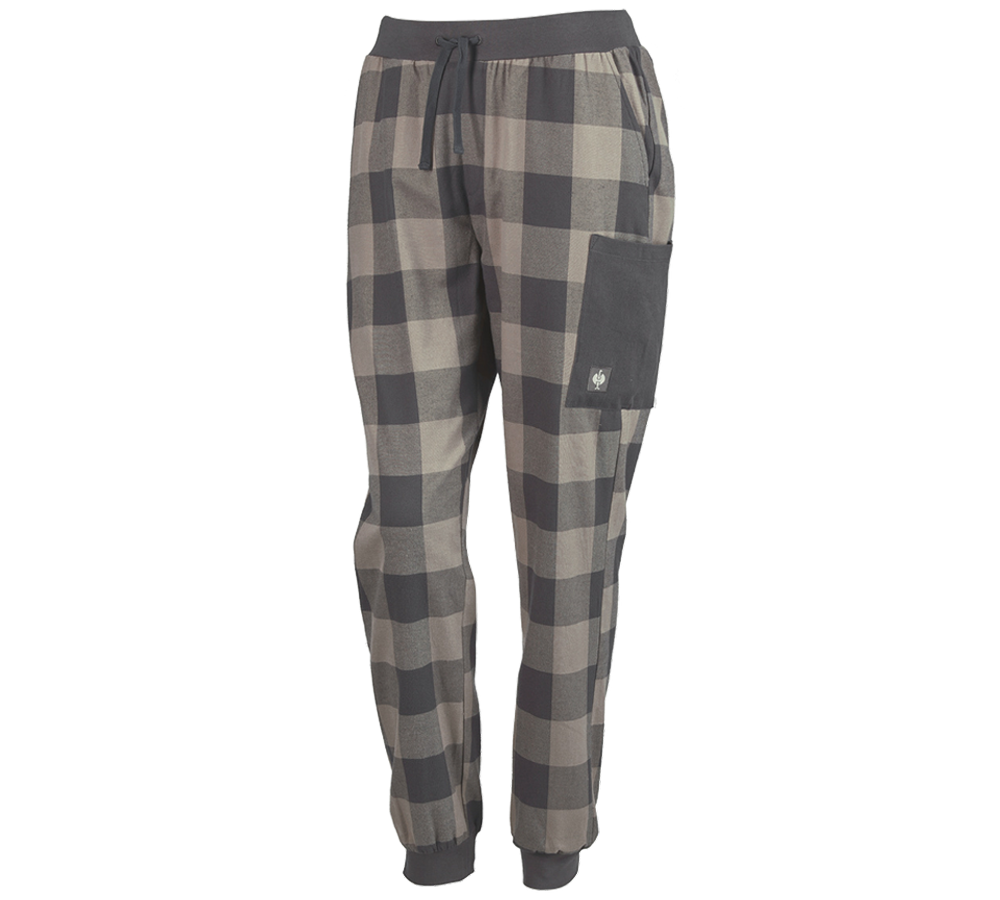 Accessoires: e.s. Pyjama Pantalon, femmes + gris dauphin/gris carbone