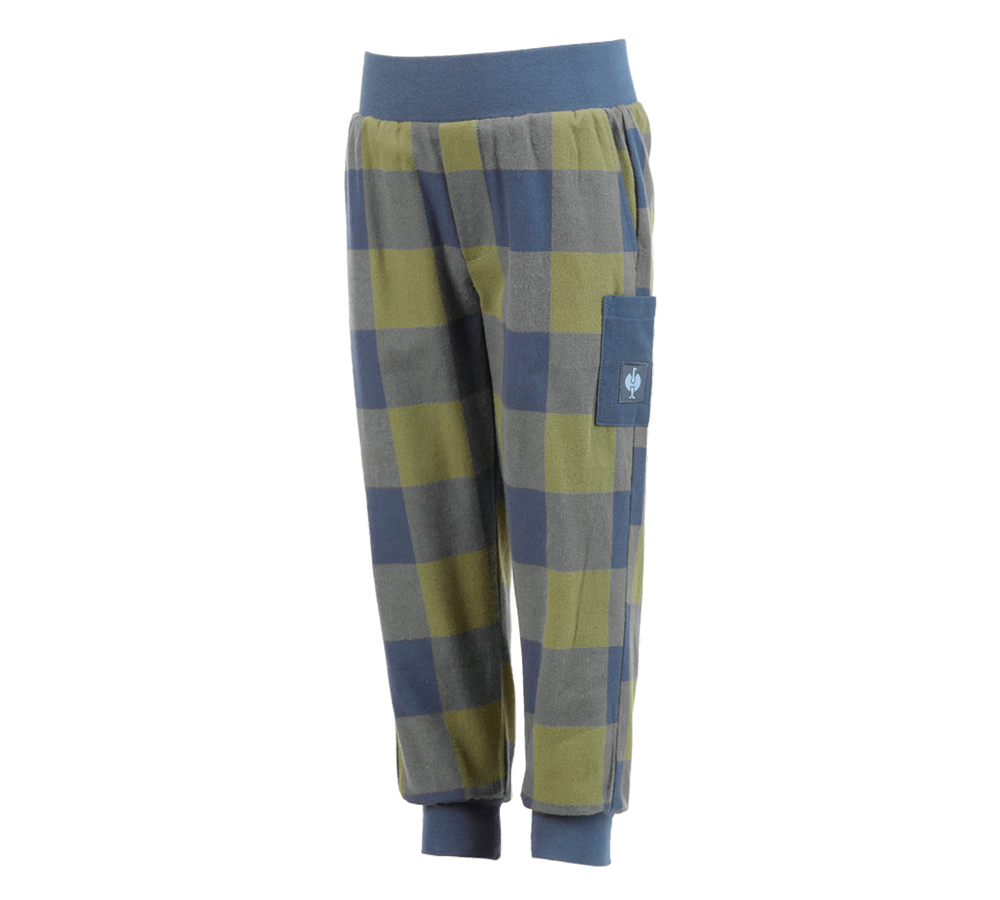 Accessoires: e.s. Pyjama Hose, Kinder + berggrün/oxidblau