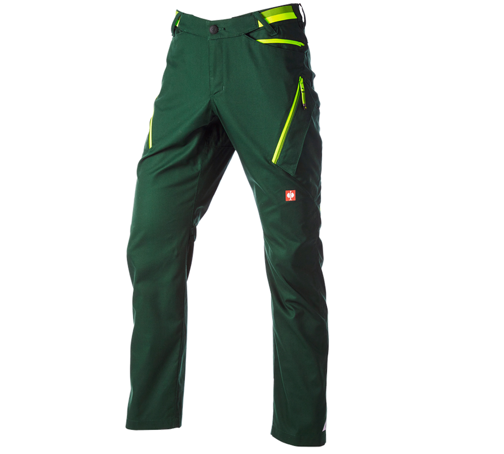 Thèmes: Pantalon à poches multiples e.s.ambition + vert/jaune fluo