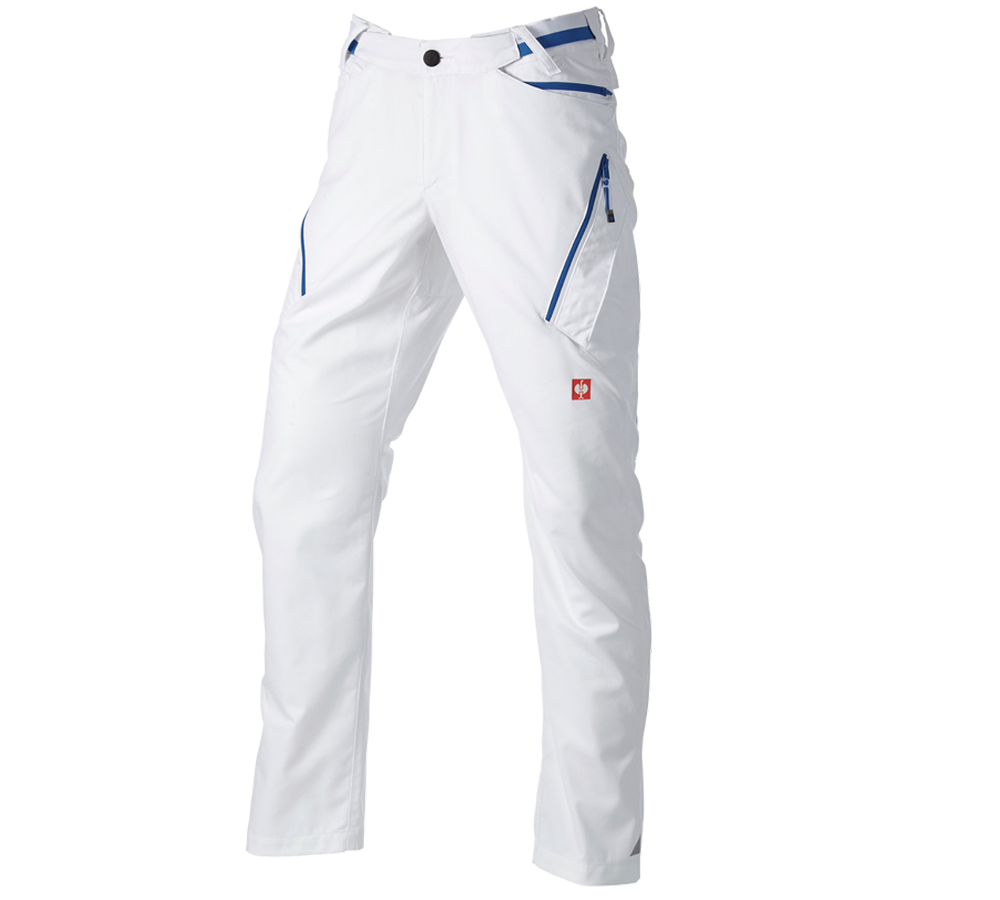 Thèmes: Pantalon à poches multiples e.s.ambition + blanc/bleu gentiane