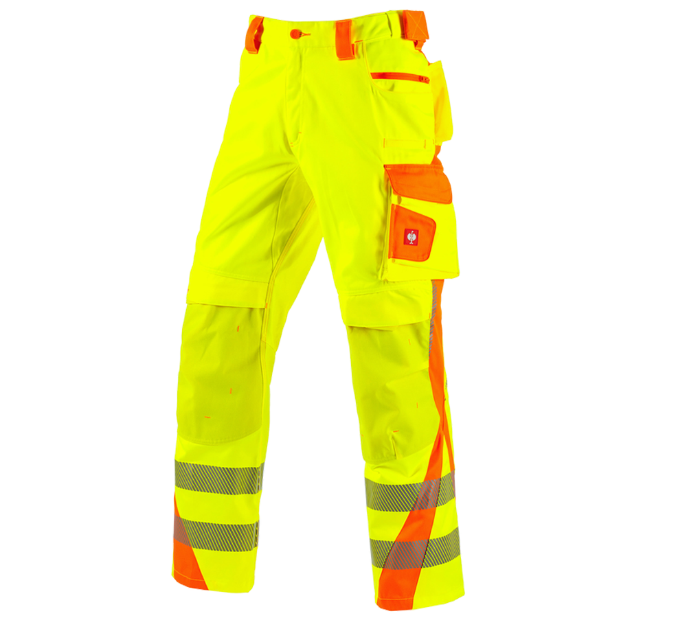 Work Trousers: High-vis trousers e.s.motion 2020 + high-vis yellow/high-vis orange